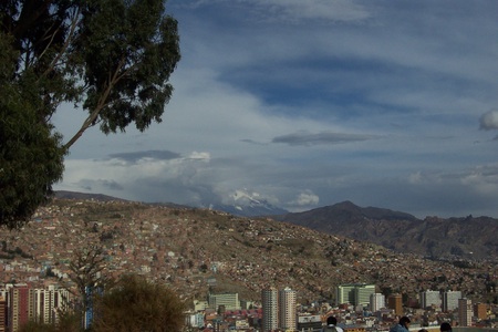 La Paz Bolivia skyline from up high
